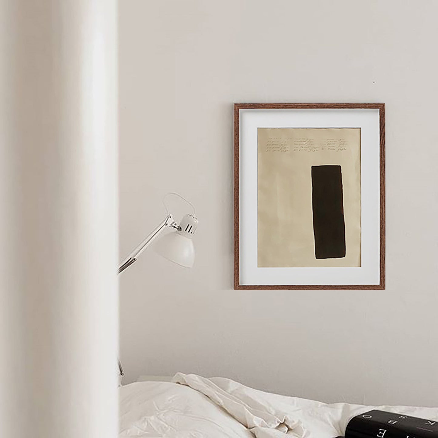 Brown Cream Art, Rectangle Shape Art, Af